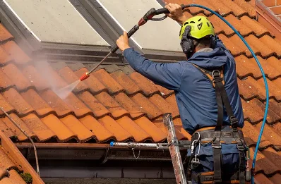 Démoussage et hydrofuge de toiture à Woël